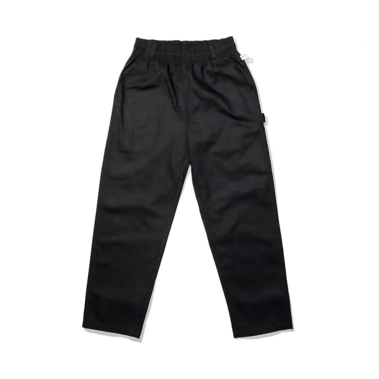 COOKMAN Authentic Denim with Belt Loops and Hammer Loops Carpenter s Pants, Black/Cream Hickory, (XL, Black) чёрный