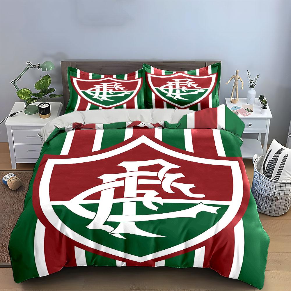 Red-Green Shield Print Bedding Bedding Duvet Cover Set Duvet Cover Pillowcases (1 * Duvet Cover 2 * Pillowcases, without duvet insert)