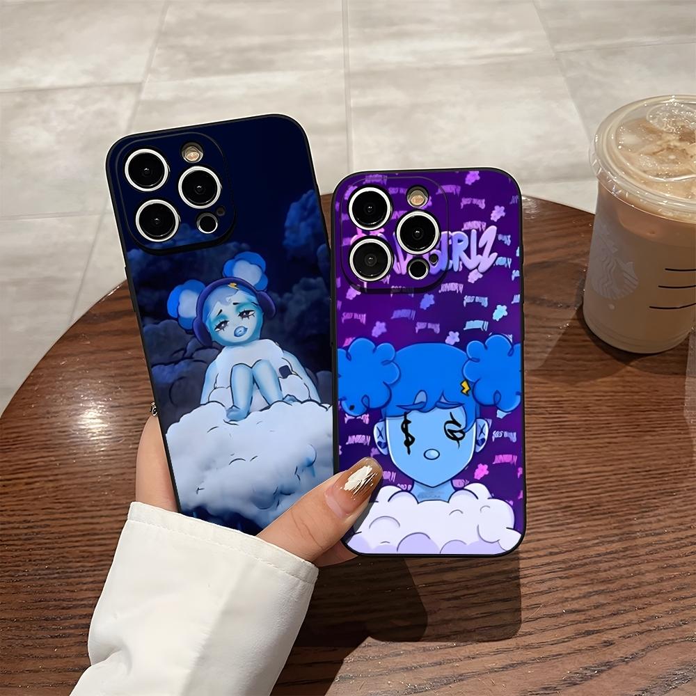 J-Junior H Sad Girl Phone Case For 17 Pro Max Iphone 14 16 Pro Max 12 15 Plus 13 Pro 11 Xr X Xs Back Cover