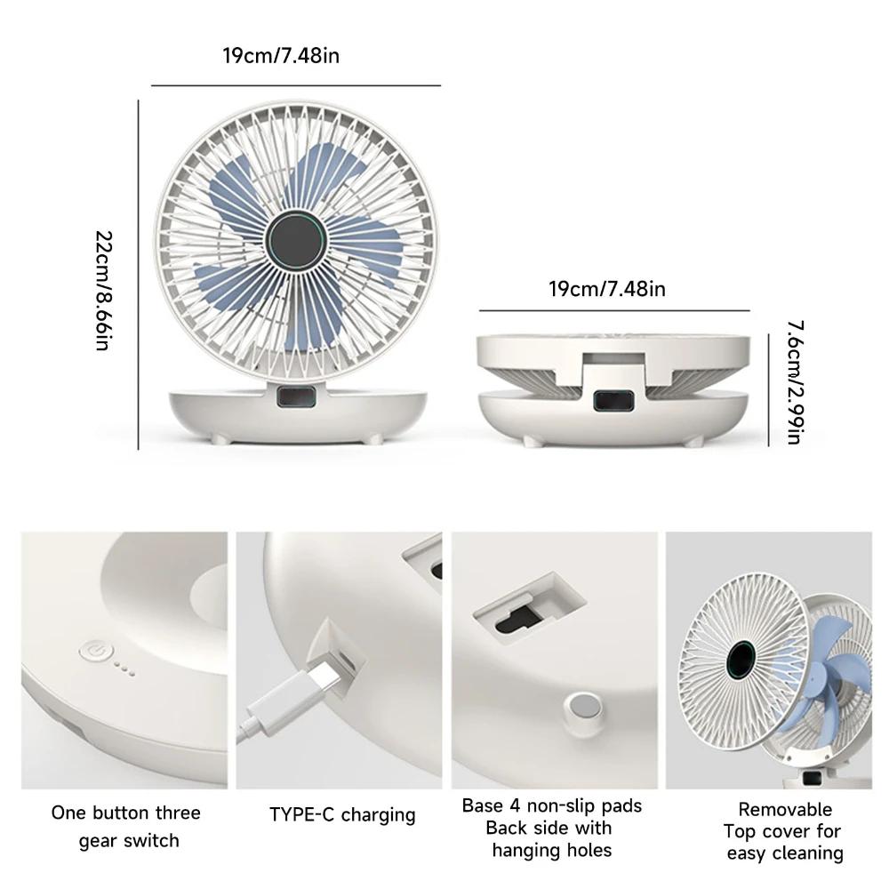 Haushalts-Dual-Use-Küchenventilator Kleiner Ventilator USB-Aufladung Heimschlafsaal Silent Big Wind Desktop Mini tragbare elektrische Ventilatoren
