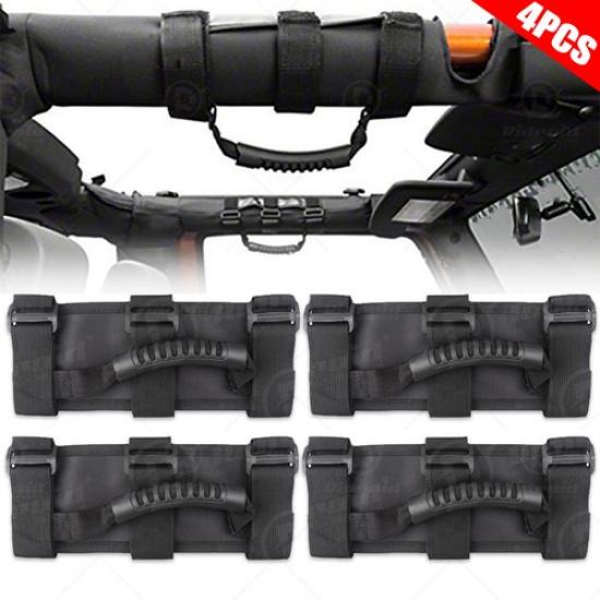 

4 x Roll Bar Grab Handles Grip Handle for Jeep Wrangler YJ TJ JK JL Gladiator JT
