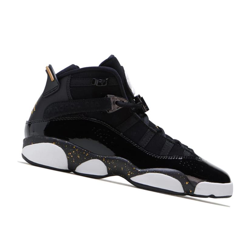 Air Jordan 6 Rings 'Black Metallic Gold' Gs 323419-007