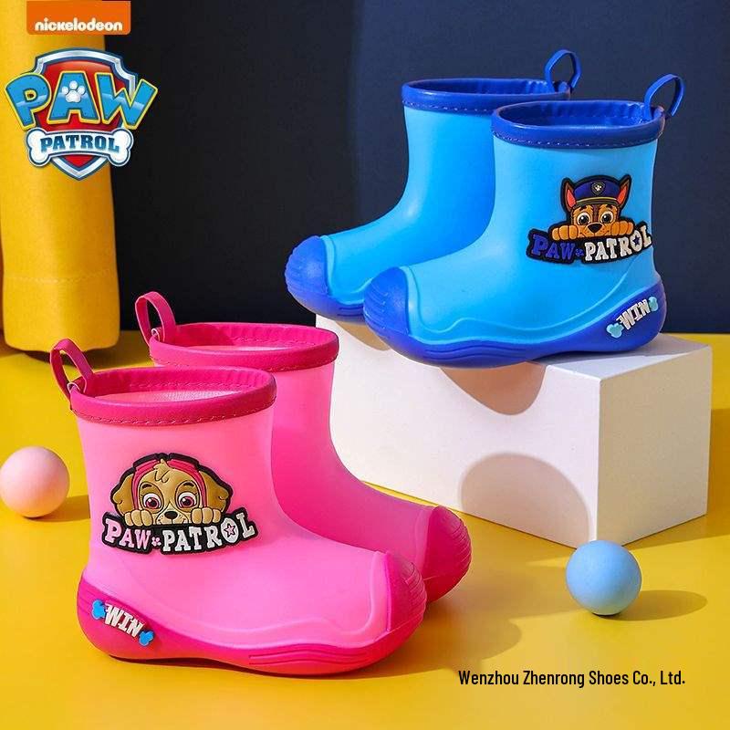 Paw Patrol Kids' Non-slip Fleece-Lined Waterproof Rain Boots for Toddlers & Infants