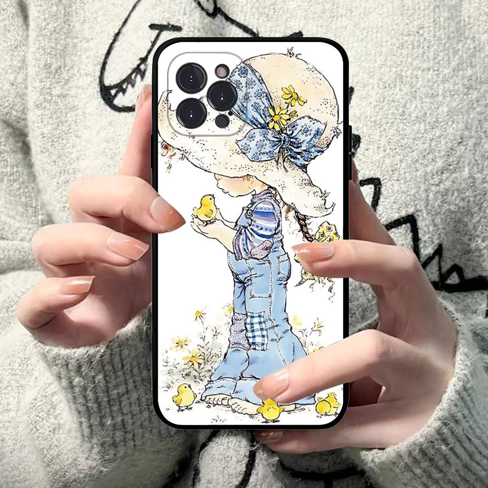 Sarah Kay Girls Cute Phone Case For IPhone 17 16 15 Plus X 14 11 12 13 Mini Pro Max Mobile Case