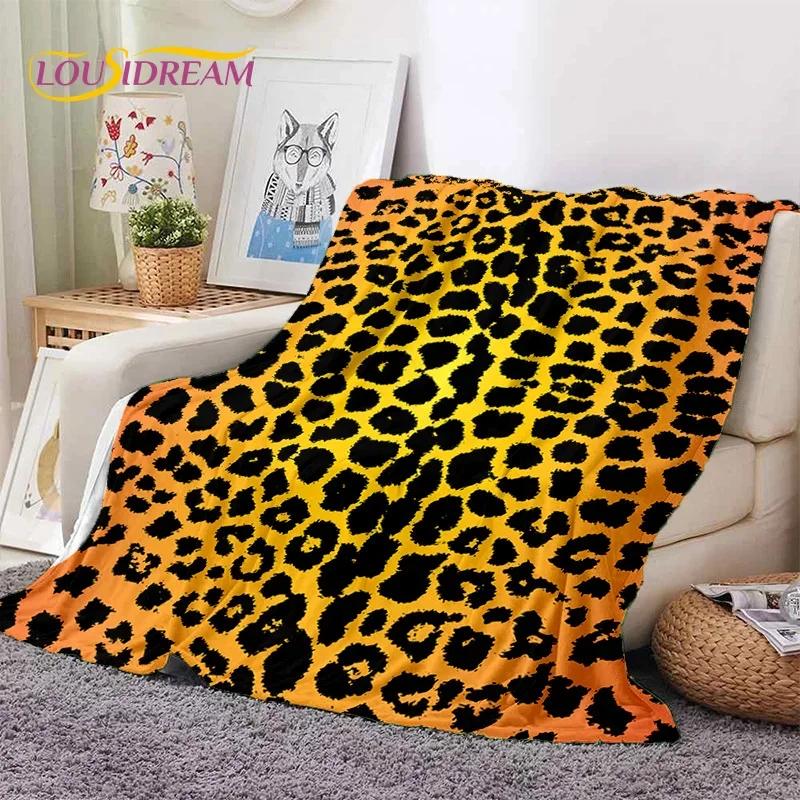 3D Colorful Zebra Stripe Leopard Tiger Soft Flannel Blanket for Bed Bedroom Sofa Picnic,Throw Blanket for Cover Outdoor Nap Gift