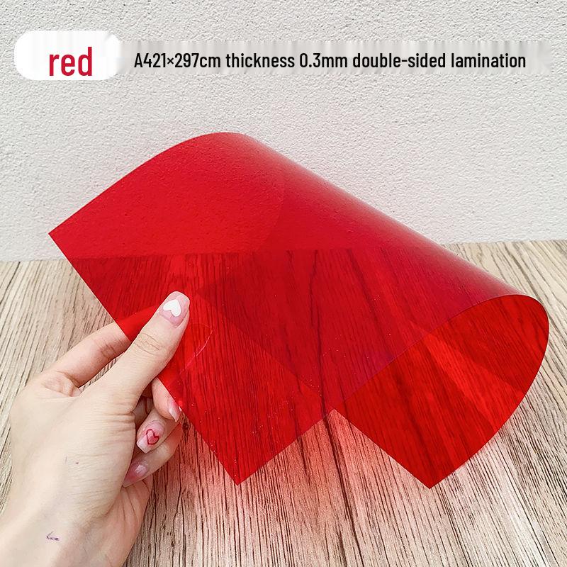 A4 Transparent Color Film for Kindergartens: Teaching Aid for Color Recognition, Painting, Light & Shadow Crafts.