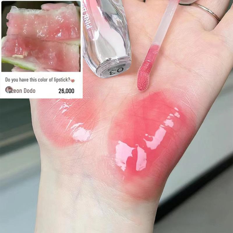 Pinke Perle Feuchtigkeitsspendende Lippenessenz: Antihaftend, Lang anhaltender Glanz mit Spiegel-Finish. Perfekt für Studenten, kein Make-up nötig!