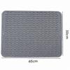 Heat-Resistant Non-Slip Silicone Mat for Dish Drying and Drainage Protection Placemat
