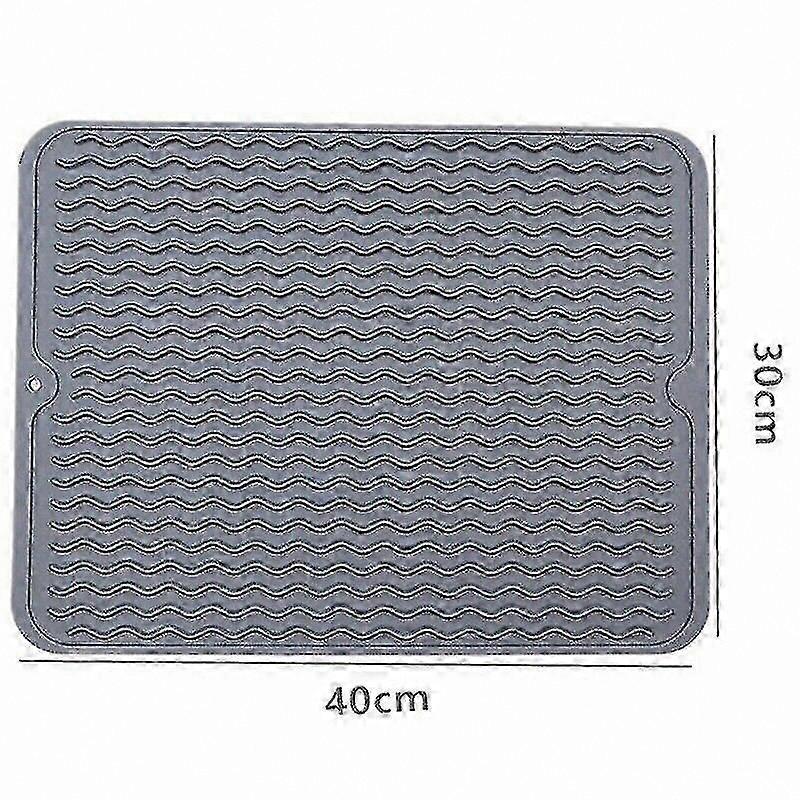 Heat-Resistant Non-Slip Silicone Mat for Dish Drying and Drainage Protection Placemat