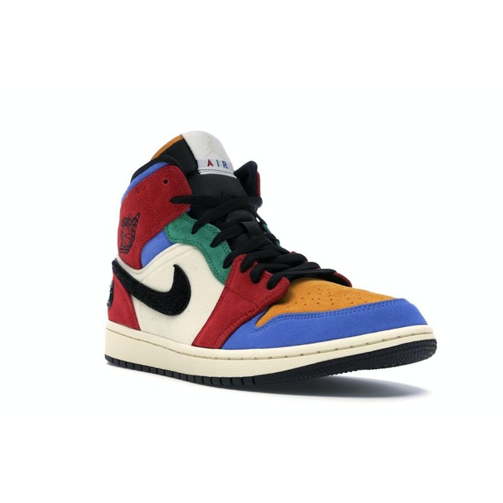 Blue The Great x Air Jordan 1 Mid Fearless Pánské Tenisky Vícebarevné Mušelínová Univerzitní-Červená CU2805-100