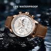 Stylish Mens New Watch Lige Casual Leather Quartz Watch Automatic Calendar Luminous Waterproof Watch
