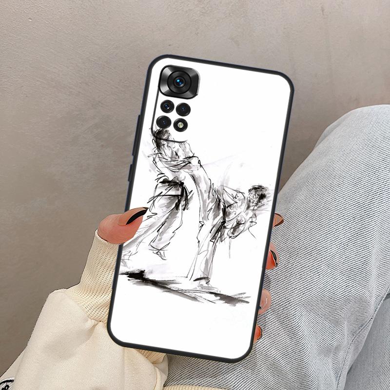 Japan Martial Aikido For Xiaomi Redmi Note 13 9 10 11 12 14 15 Pro Plus Case Cover For Redmi 14C 10C 12C 13C 15C