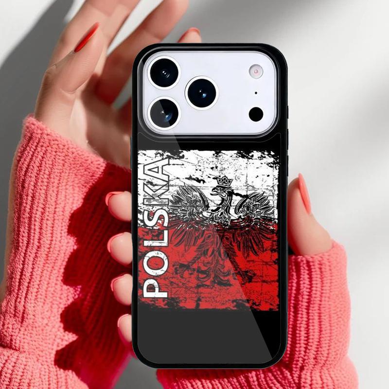 

Poland Flag Phone Case for iPhone 17 Air 16e 15 14 13 Pro Max Back Cover for 12 11 Pro Coque iPhone 14