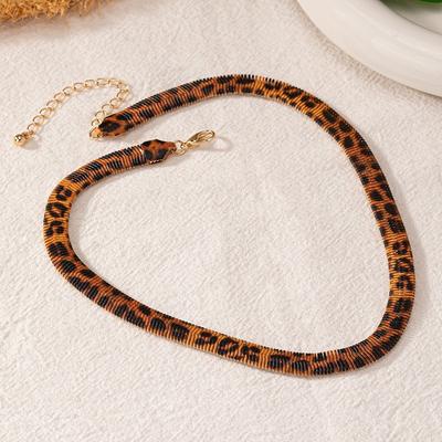 Temperament Anhänger Leopardenmuster Halskette Luxus Modeschmuck Accessoire Für Frauen Party