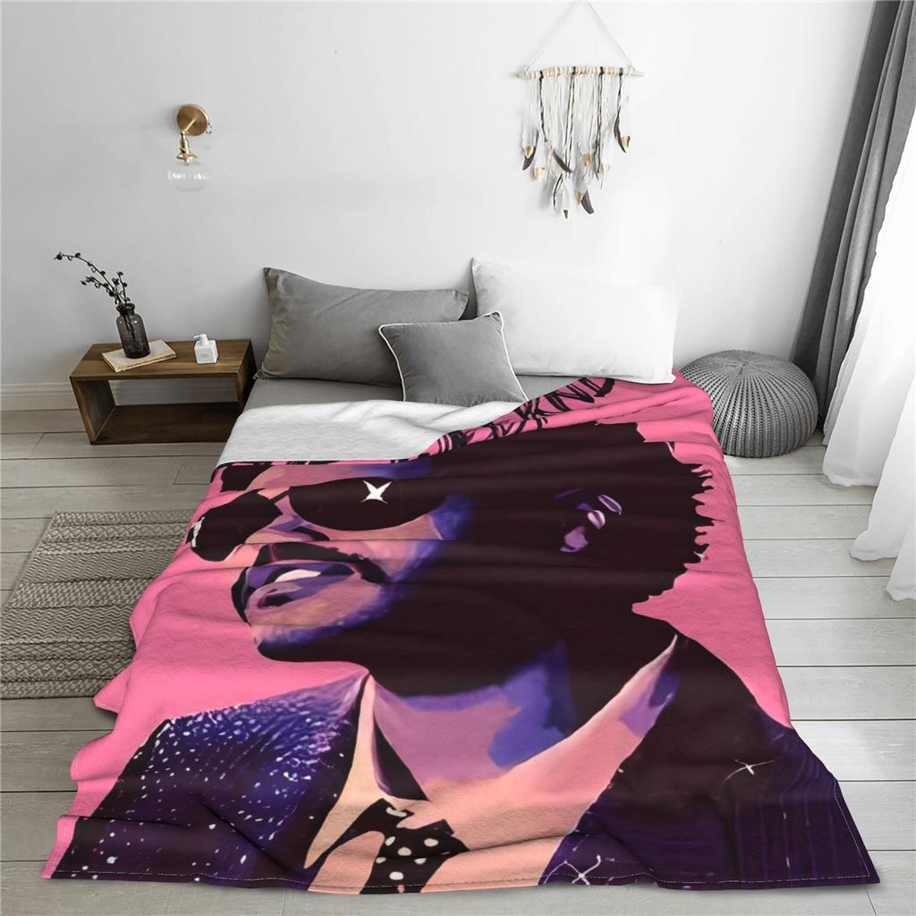 The Weeknds Rapper Singer Warm Blanket  Travel Office Plush Throw Blanket Aesthetic Couch Chair Flannel Bedspread Sofa Bed Cover