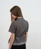 DEHEVE Drape Strap Blouse [Charcoal]