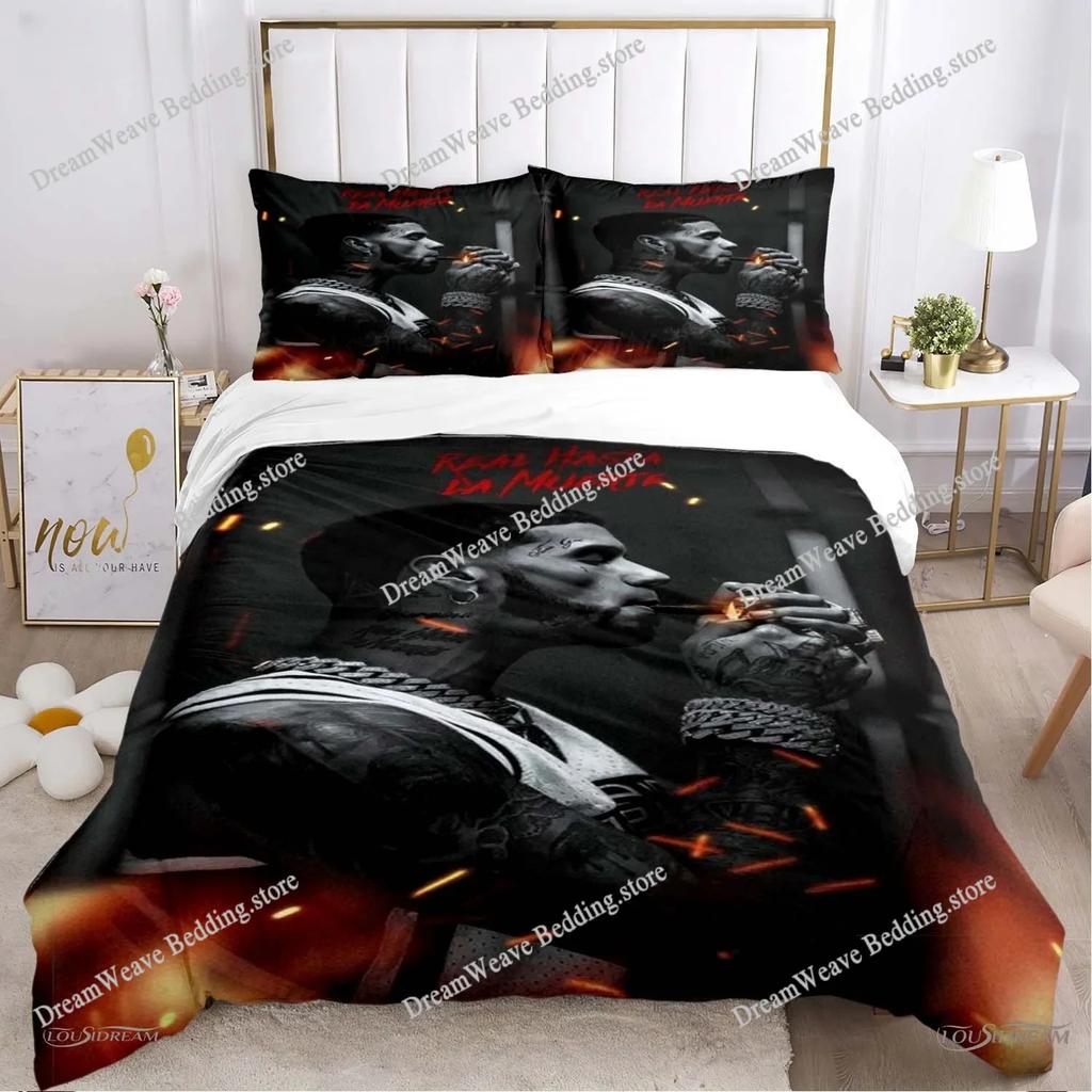 Hiphop Rapper Anuel AA Sheets Quilt Covers Bedding Dormitory Sheets Bedding Set Soft Warm Bedding Set Home Textileextile741