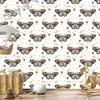 Rainbows and Butterflies Boho Wallpaper Graphite and Cream for Living Room and Bedroom 50x1000