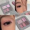 Blue and Black Diamond in the Debris Smoky Makeup! Five Colors Eye Shadow Plate Matte Shimmer Cement Gray Earth Color Makeup 2025 New Arrival