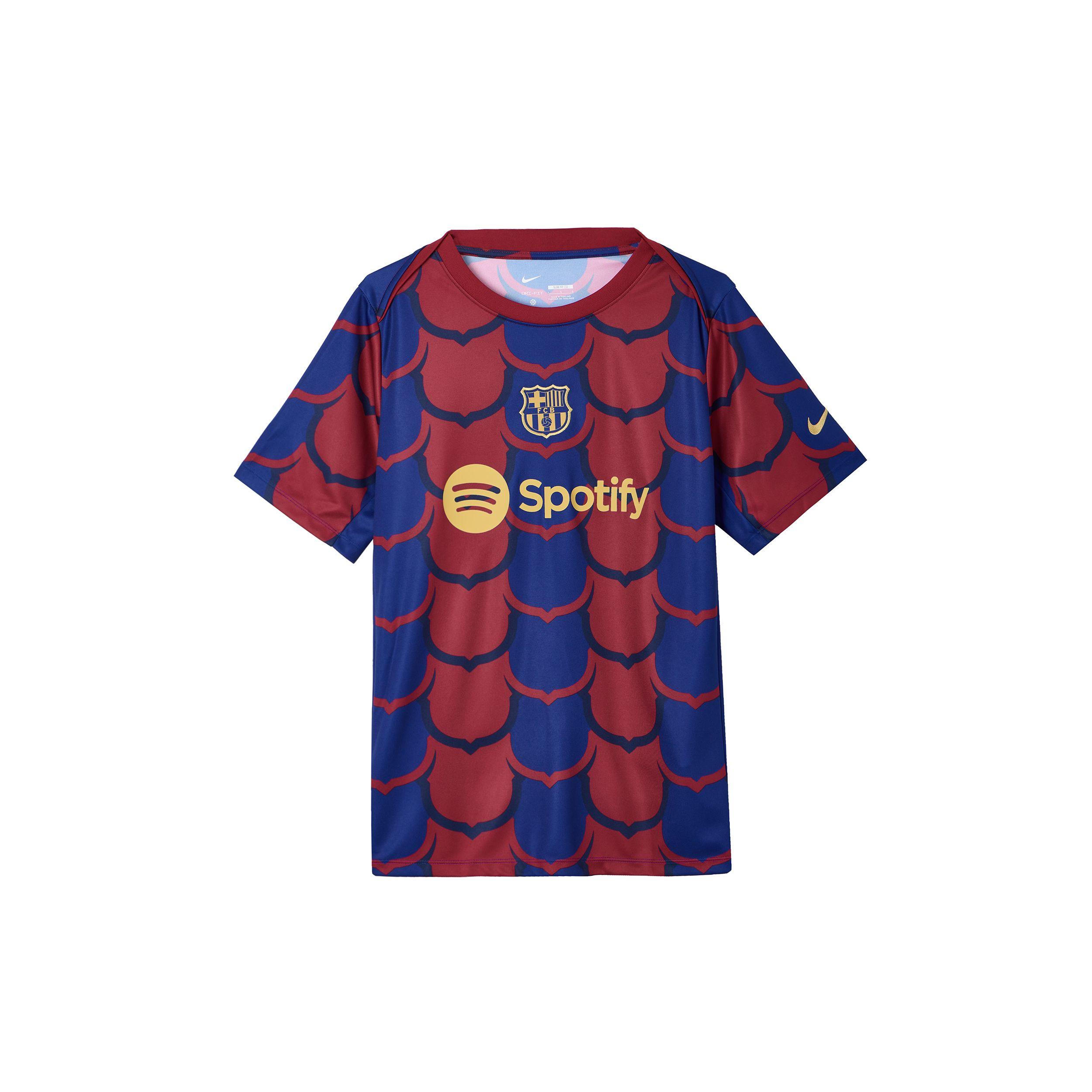 

Nike Футболка для тренировок по футболу Barcelona Dragon Year Quick-Dry Prematch, мужская, темно-синяя, FJ5430-456 L
