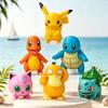 6Pcs Pokemon Anime Figurines Pocket Monster Model Cake Decoration Topper Boys Girls Surprise Gift Party Home Desktop Decor