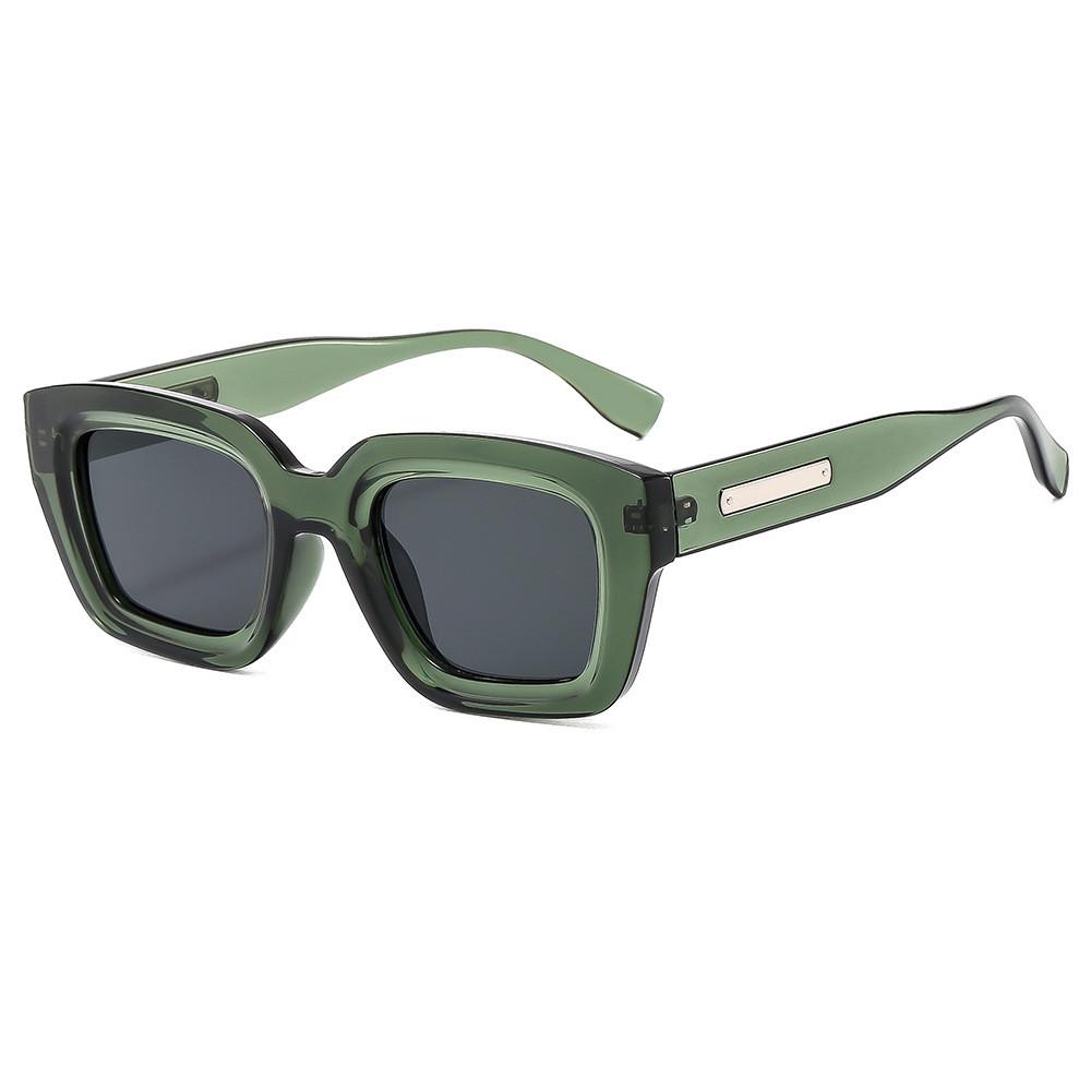 Óculos de Sol Estilo Quadrado Geométrico Uv400 Para Mulheres e Homens Com Proteção Uv Polarizada Gratuita Para Atividades ao Ar Livre