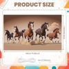 Horse Banner Running Horse Pattern Equine Display Horse Themed Banner Desert Scene For Western Themed Party Cowboy Themed