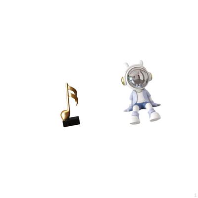 Musical Astronaut Resin Sculpture Creative Tabletop Figurine Centerpiece Ornament for Desk Fireplace