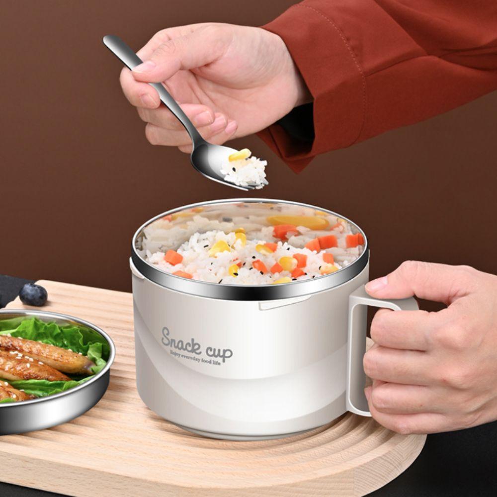 Heat-resistant Students Lunch Box Large Capacity Canteen Rice Bowl Portable Food Container  Soup