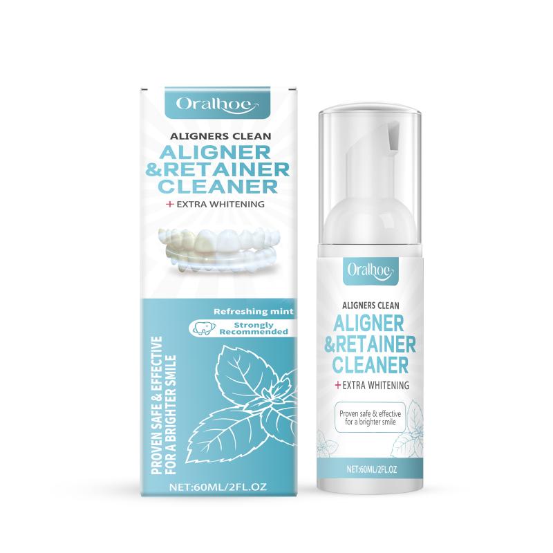 Oral Cleaning Mousse Dental Cap Foam Teeth Whitener for Correction Devices Daily Use Oral Freshness and Easy Application