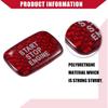 Carbon Fiber Pattern Engine Start Button Cover Trim for Volvo S60 / Inner Push Start Stop Button Trim Sticker/Durable Polyurethane / 1 Pcs Red