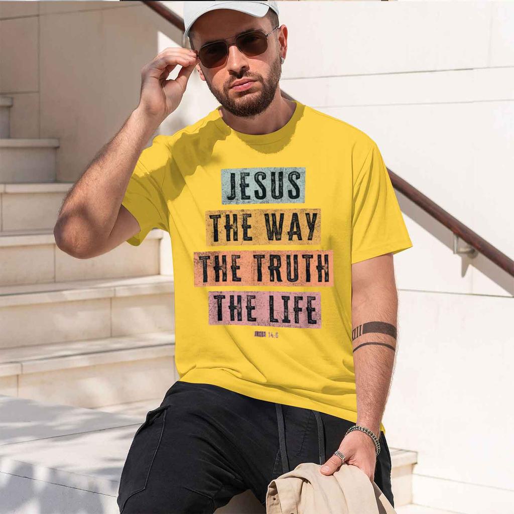 Ristian T Shirt Unisex Unisex Jesus The Way Truth Life Tshirt Grh T Shirts Vintage T Shirt Camisetas 2026 New Model Shortsleeve Cr