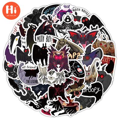 50 Cartoon Moth Man Graffiti Stickers Game Controller Notebook Stationery Box Guitar Waterproof Stickers