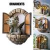 2026 Dragon-Shaped Resin Giant Lawn Sculpture Gothic Fantasy Dragon Creative Statue For Garden Courtyard Patio Art Decoration