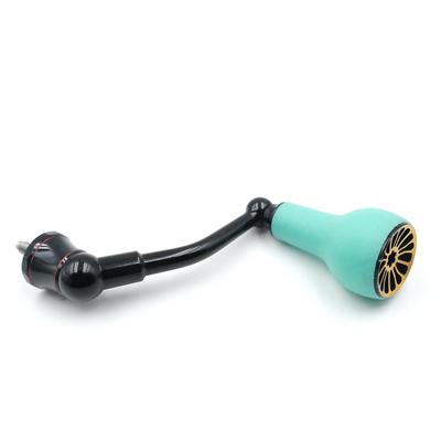63mm Drehender Griff mit TPE Blauem Knauf (27mm) Kompatibel mit Shimano Stradic FL, FM, Stella, Vanford, Vanquish und Naski