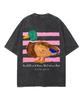 Know That I Am God Psalms Mallard Duck Faith Small Duck Chest Print Vintage Washed T‑Shirt Men Women Oversized Short Sleeve Tops