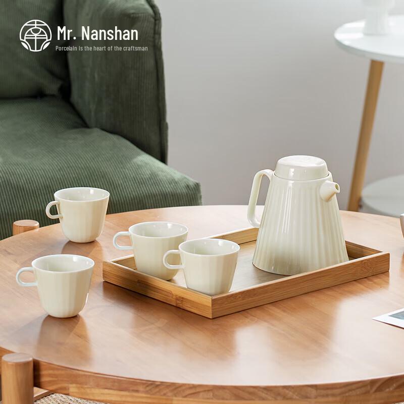 

Nanshan Ceramic Teapot & Cup Set with Bamboo Tray