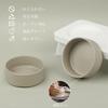 HTB Pet Bowl Stand, Pet Food Bowl Stand for Cats, Ceramic Food Bowl, Water Bowl, Non-slip, Stable, Feeding and Watering Stand, Pet Supplies HTB-CSW1