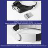 10X Stirnbandbrille Lupe Verstellbare Größe LED Lupe Lupenbrille Zum Lesen Optivisor Lupe Beleuchtet