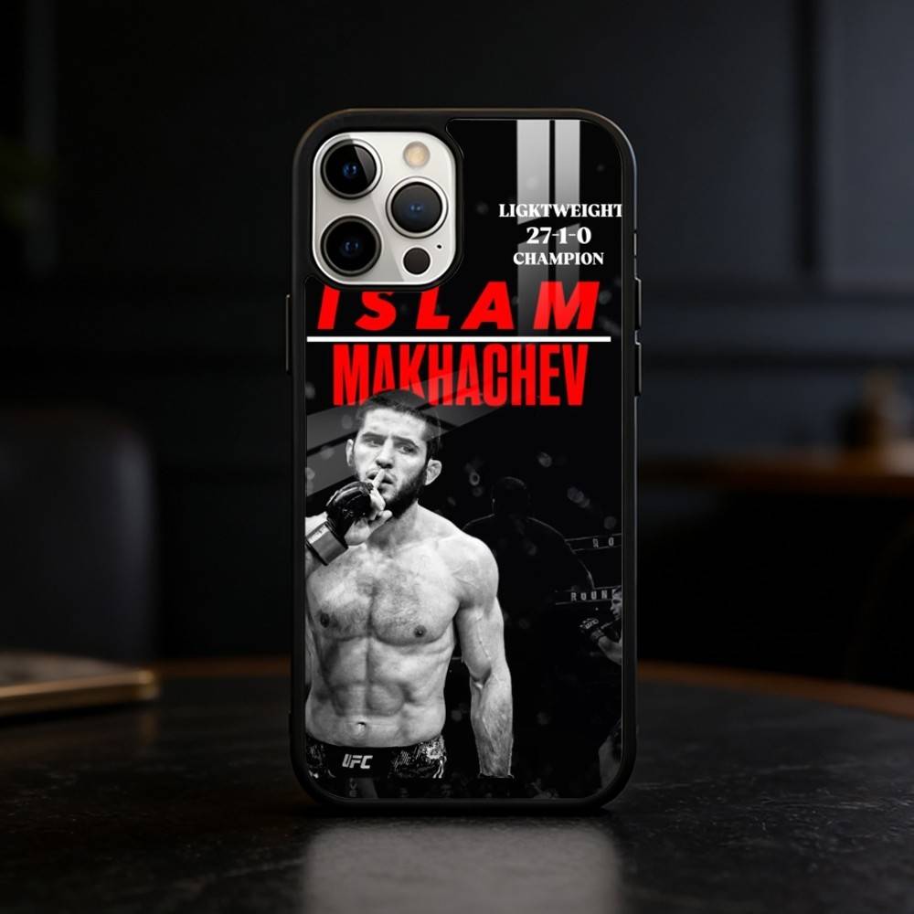 P4P Islam M-Makhachev Pouzdro na telefon Pro iPhone 17 16 15 14 13 12 Pro Max Plus pro Zrcadlový Bezdrátový Magnetický Kryt