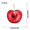 2 Pièces Marque-page de Lecture Accrocheur Clip en Acrylique Signe Tranche de Fruit Marque-page Haute Qualité Pour Collection de Papeterie Cadeau Stu