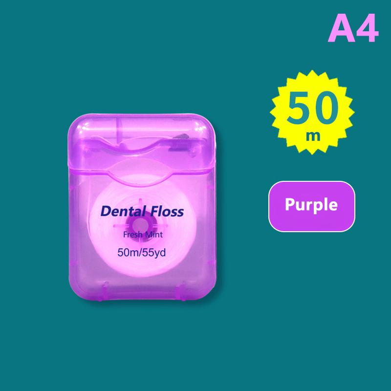 

1Roll Mint With Wax Dental Flat Floss Superfine 50M Floss Cleaning Care Oral Tools Adult Home Cleaning Interdental Brush