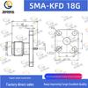SMA Female RF Connector - Stainless Steel Four-Hole Flange, 18GHz