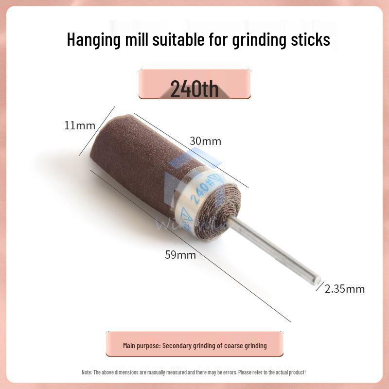 2.35 Shank Sandpaper Stick: Jade Polishing & Grinding Tool Set