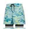Mens Double-Layer Swim Trunks Quick-Dry Board Shorts Swimming Beach Pool Surfing Water Sports