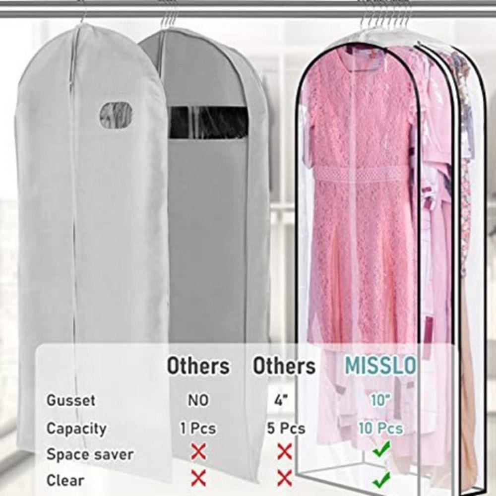 Hanging Clothes Dust Cover Waterproof Washable Dust Cover Storage Clothes Bag Clothing Protection