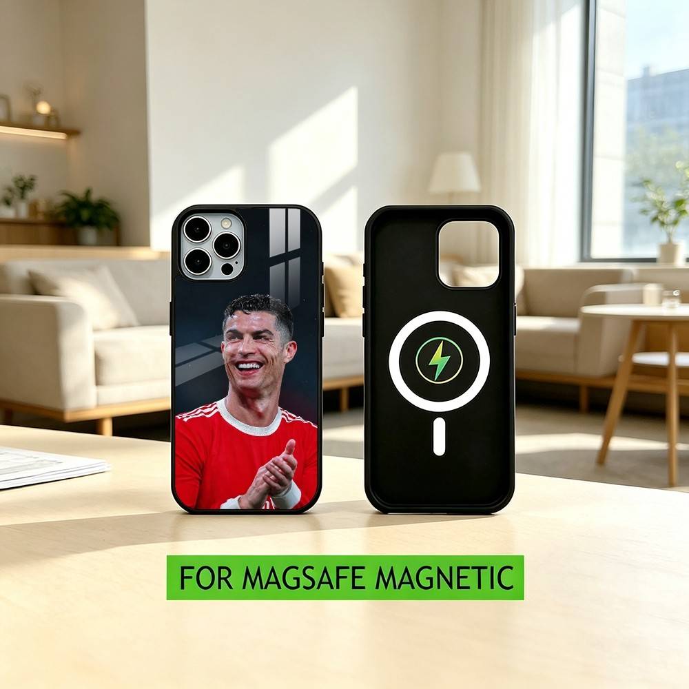 F-Football For CR7 R-onaldo 7 Phone Case For iPhone17,16,15,14,13,12,11 Plus,Pro Magnetic For Magsafe Wireless Charging