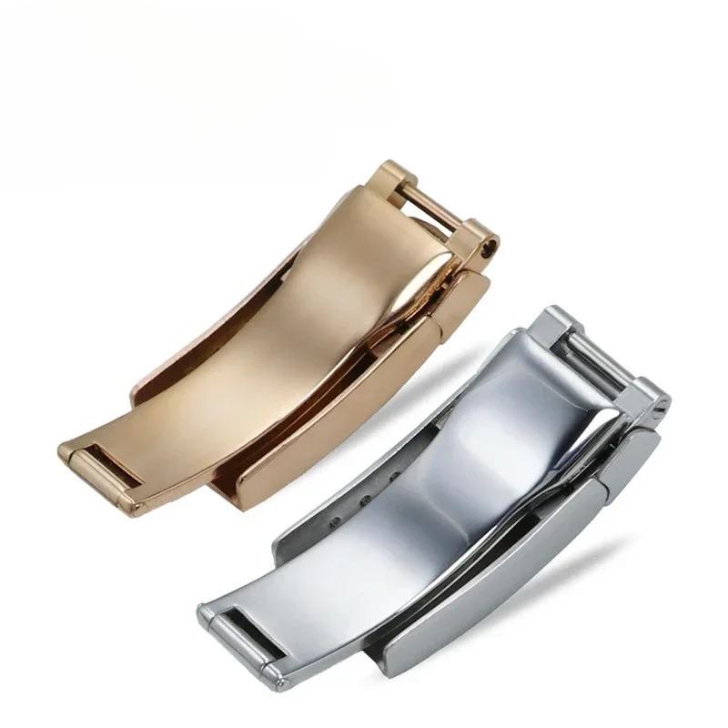Daytona GMT Watch Band Strap 16*9mmSolid Stainless Steel Folding Buckle Deployment Clasp for Rolex Submariner Oysterflex