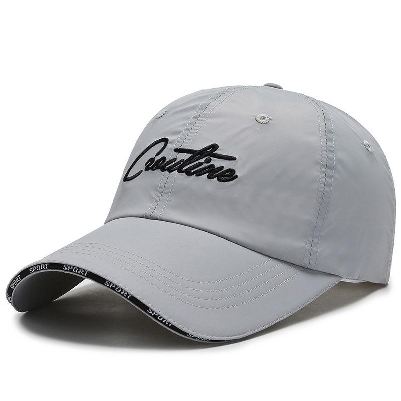 Quick Dry PVC Sports Hat Unisex Trendy Spring Summer Cap Sun Hat Baseball Cap Casual Versatile Outdoor Running