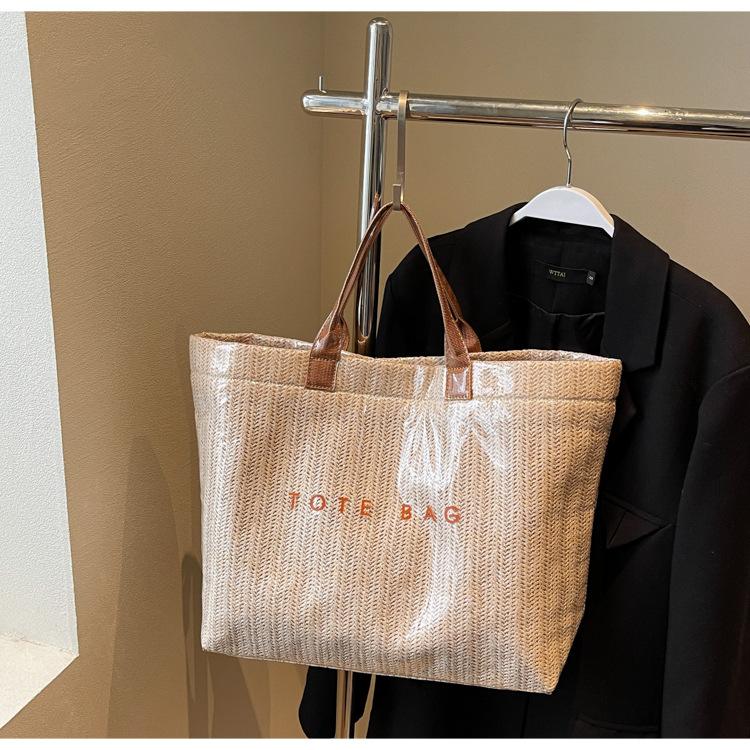 New soft durable vintage handheld large capacity premium texture soft durable outdoor handmade woven shoulder crossbody bag